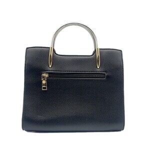 Faux Leather Black Crossbody Purse